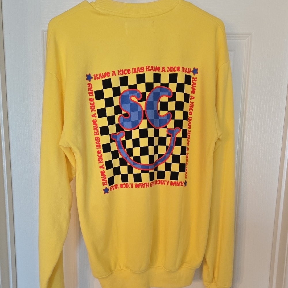 Soulcycle‎ Yellow Graphic Men's Sweater